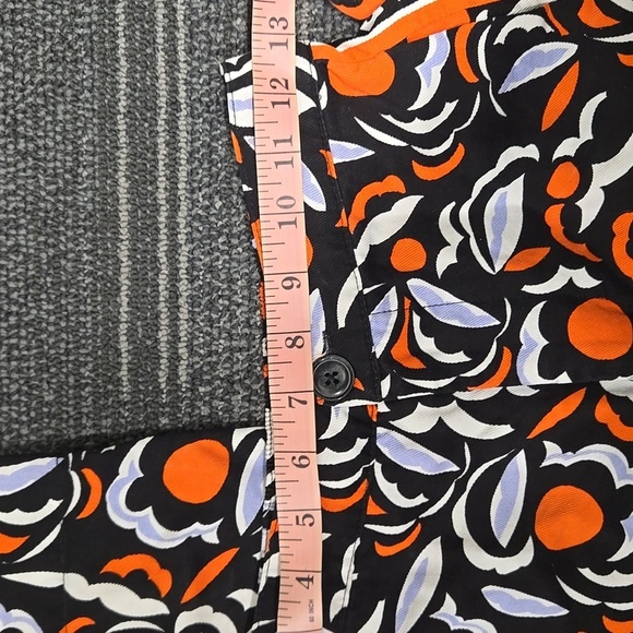 Anthropologie Breezy Straight Pant Red Motif Print Pants-Size 2 - Picture 12 of 17